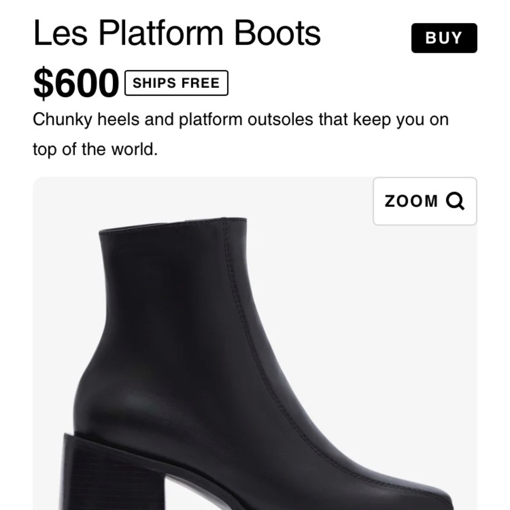 BRAND NEW Rotunda Les Platform Boots